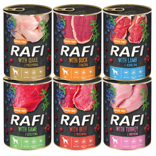 DOLINA NOTECI RAFI KRMIVO PRE PSY ZMES CHUTÍ 16x400g